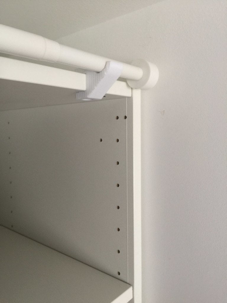 Curtain holder without screws for IKEA cabinet
