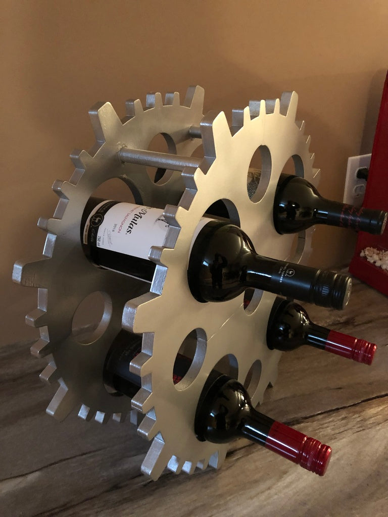Gear Shaped Wine Holder