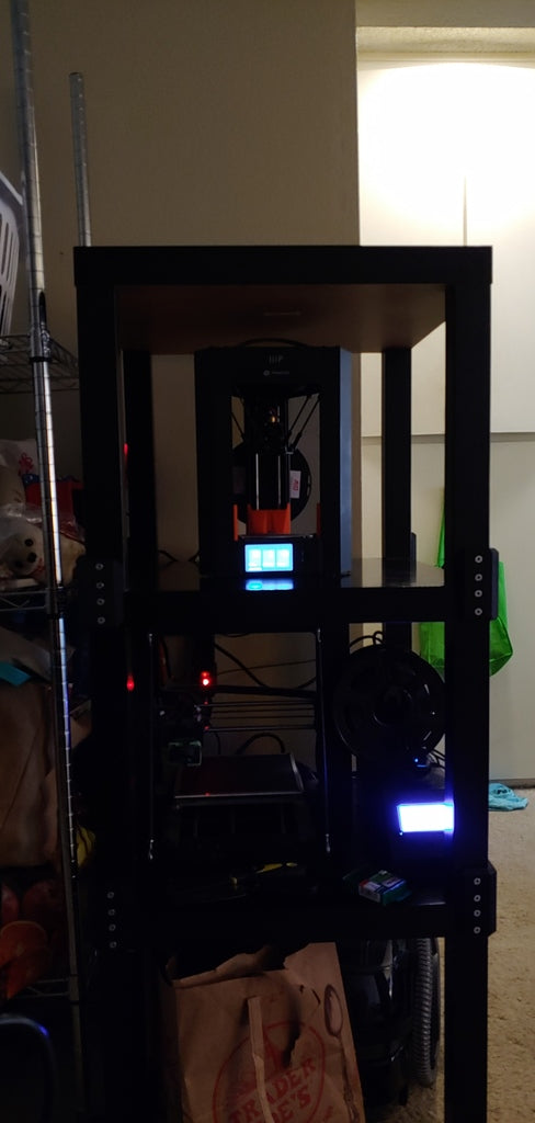 IKEA LACK Table support for 3D Printer Storage