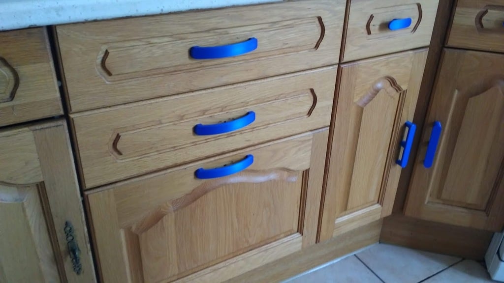 Kitchen cabinet handles with different models