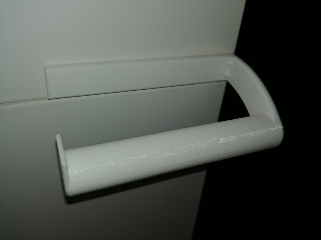 Toilet paper holder with reinforcement for bathroom