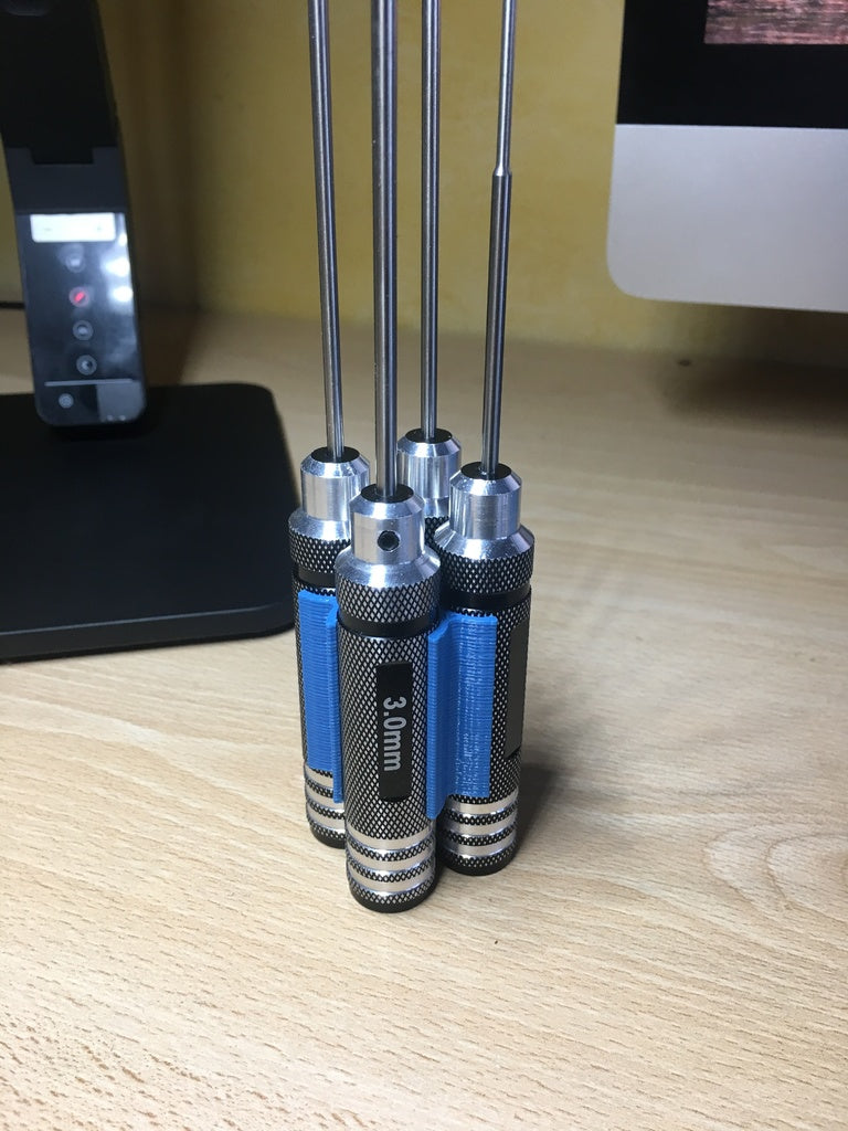 Hex hobby screwdriver organizer for 18mm handle