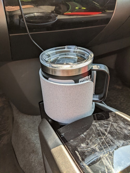 Cup holder adapter for larger cups