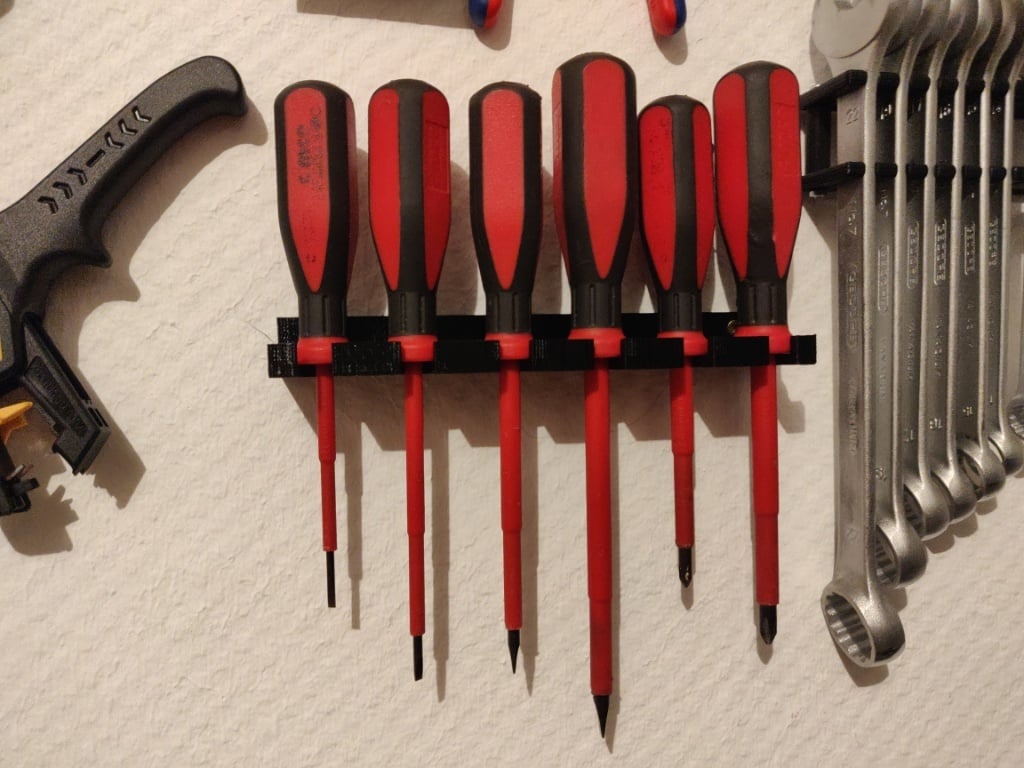Customizable Screwdriver Holder for Wall Mounting