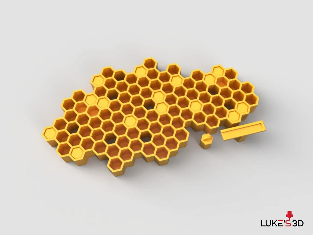 Honeycomb key organizer for wall mounting
