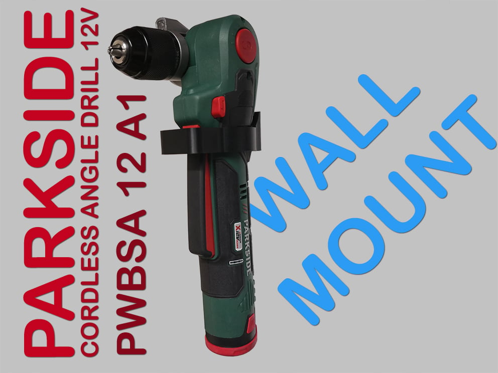 Wall mounting for Parkside PWBSA 12 A1 Cordless Angle Drill