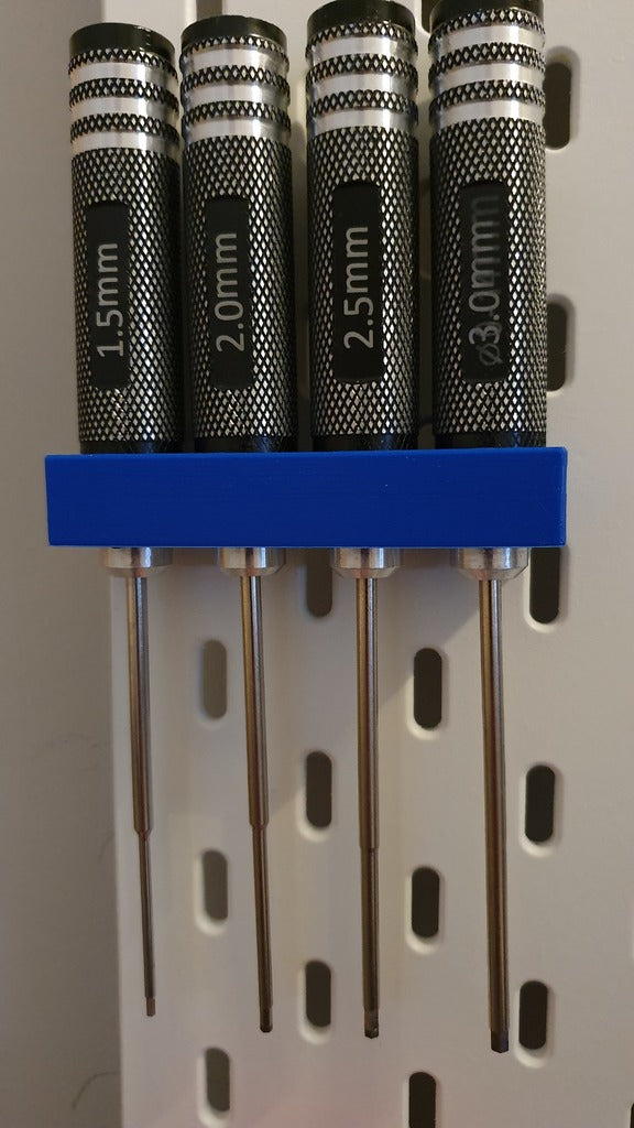 Hex screwdriver holder for Ikea Skadis