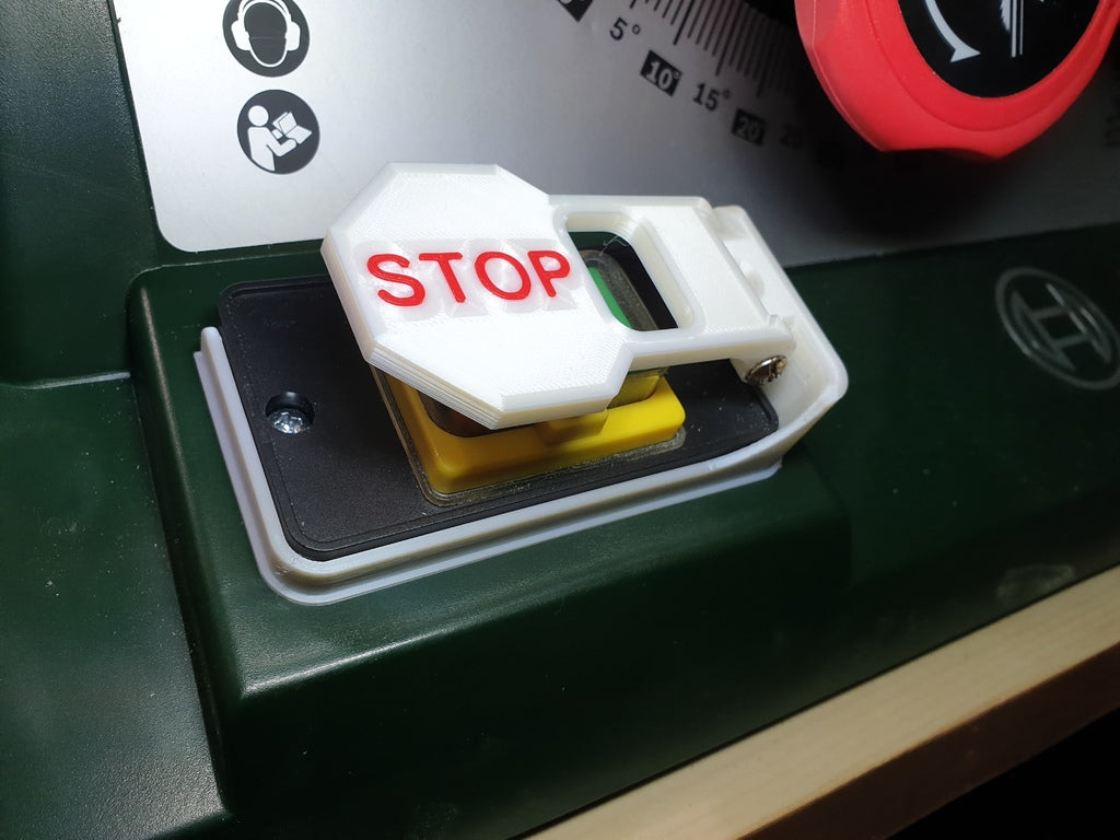 Emergency stop button for Bosch PTS10 Table saw