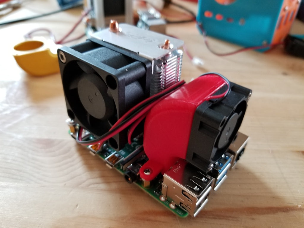 Secondary ventilation duct for Raspberry Pi Ice Tower Cooler