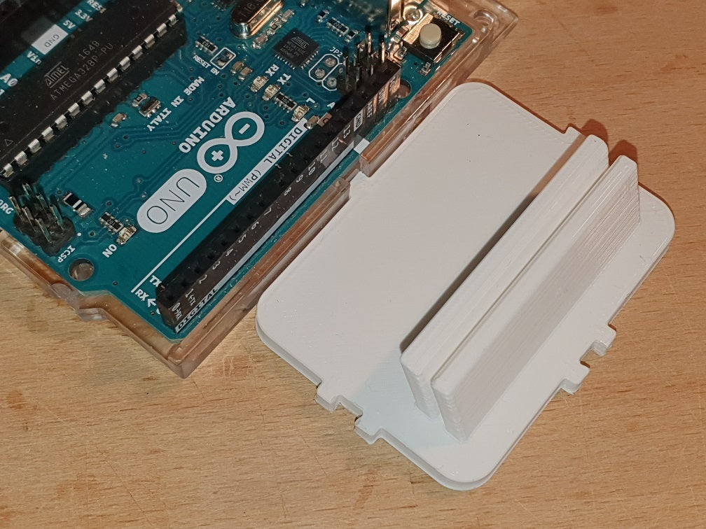 Universal LCD holder with inclined connector for standard Steckbrett for Arduino and Raspberry Pi