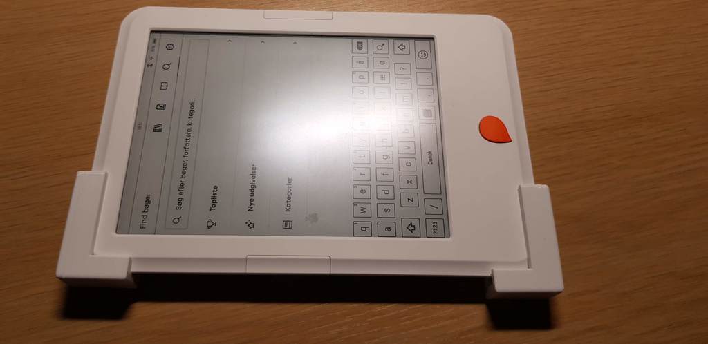 Universal tablet wall mount for Mofibo Storytel e-reader