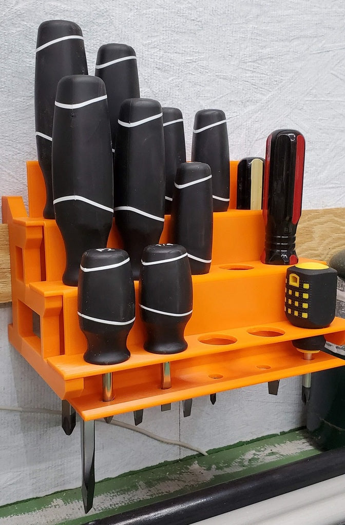 French Cleat Screwdriver Rack for Workshop Tools