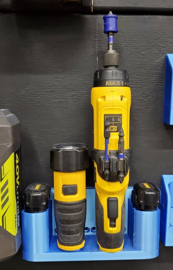 DeWalt 8V Tool and Battery Holder for Wall Mounting