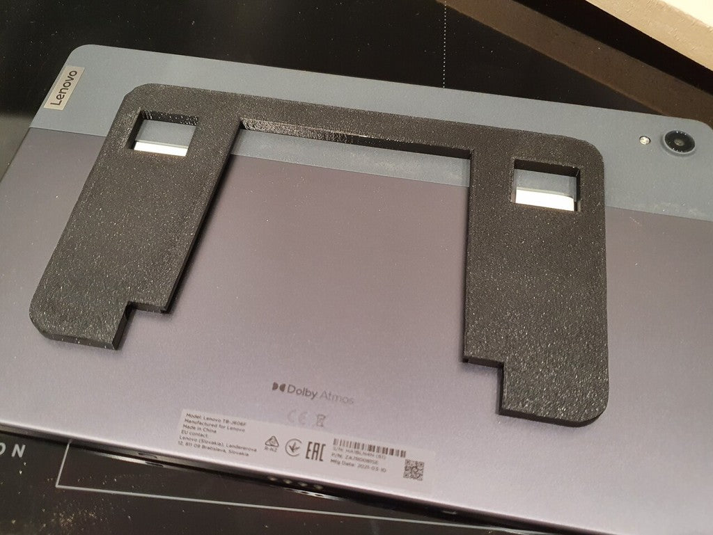 Floating tablet wall mount with charger support