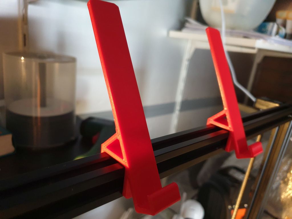 Tablet stand for Creality 3D printers with 20x20 profile