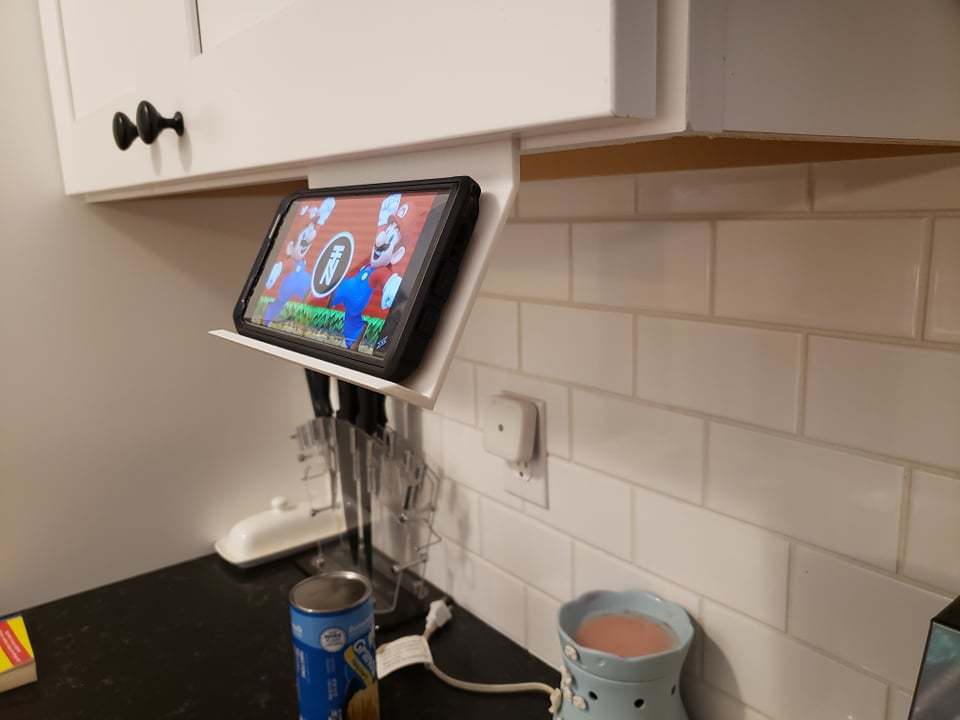 Kitchen Cabinet Hanging Phone Holder for Samsung Galaxy Note 9