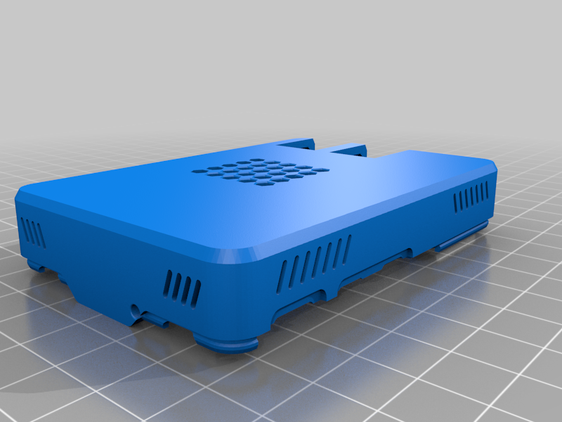 Raspberry Pi 5 Case with Ventilation Holes and New USB/LAN Layout
