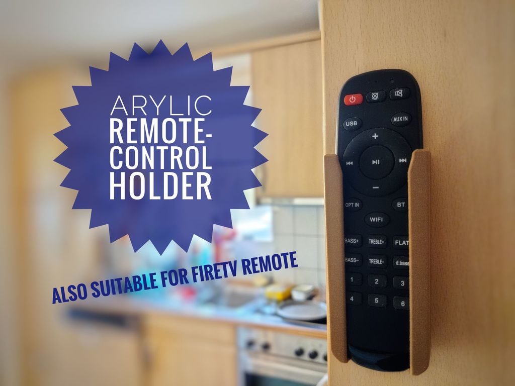 Arylic and FireTV remote control holder for wall mounting