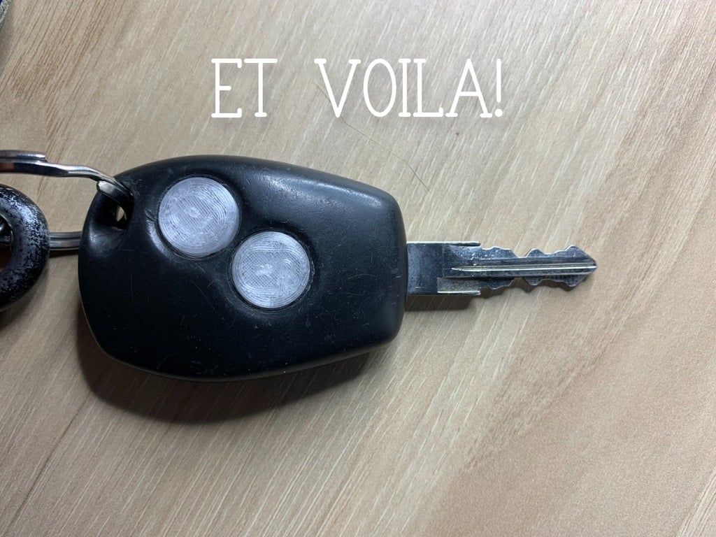Replacement Car Key Buttons for Renault Dacia and many more