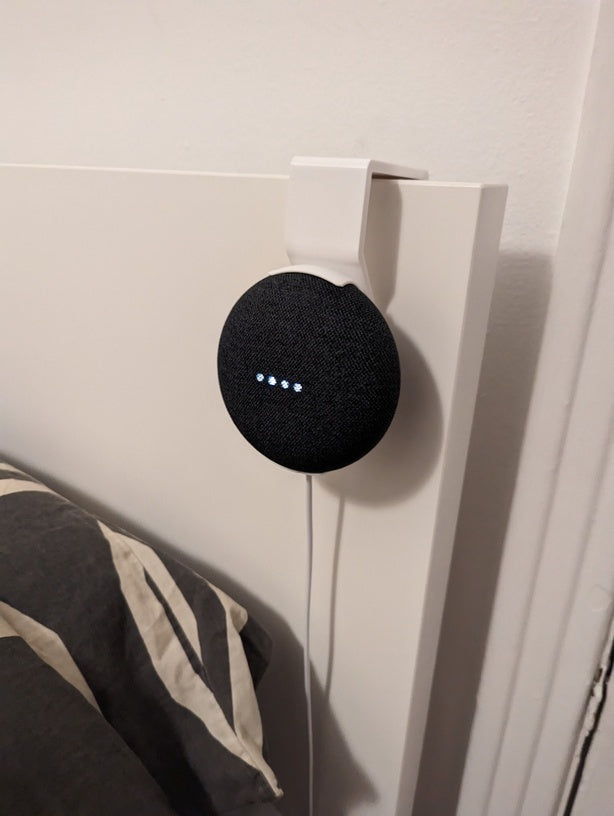 Google Home Mini / Nest Mini Holder for Ikea Malm Bed