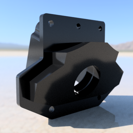 3D printable Audi B9 A5/S5 front camera mounting bracket for RS-style grill