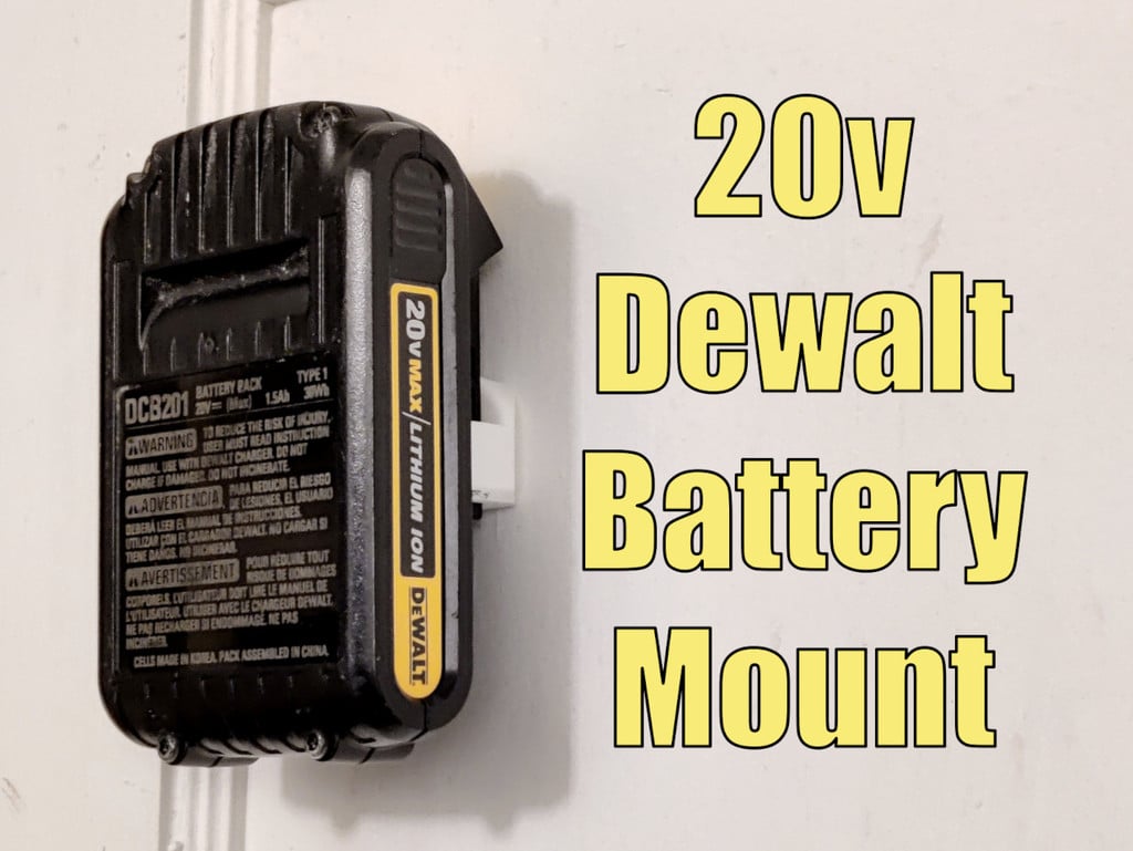 Dewalt 20V Lithium Ion Battery Wall Mount / Holder