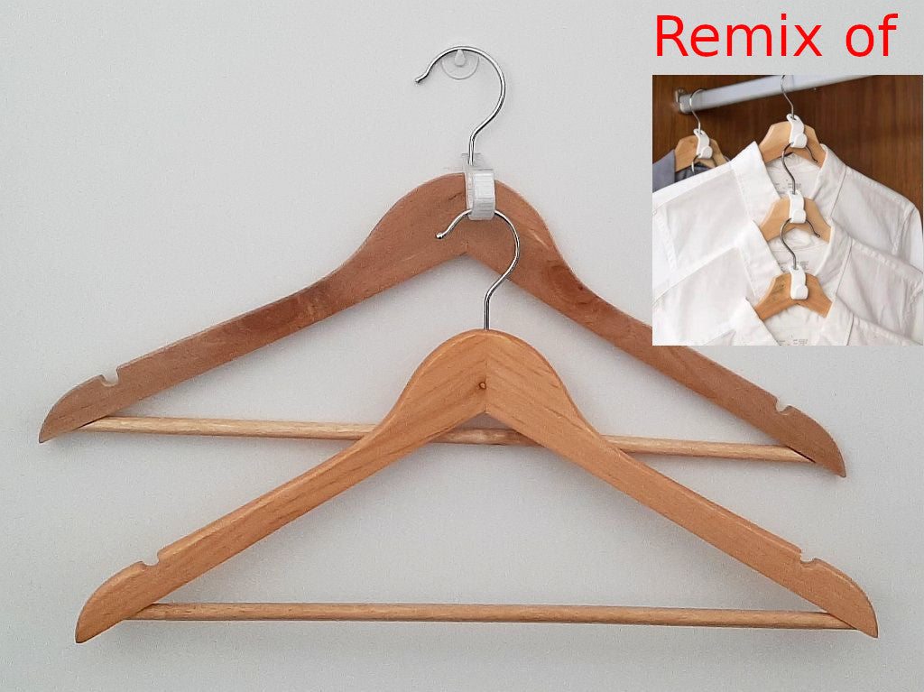 Parametric clothes hanger hook (Save space)