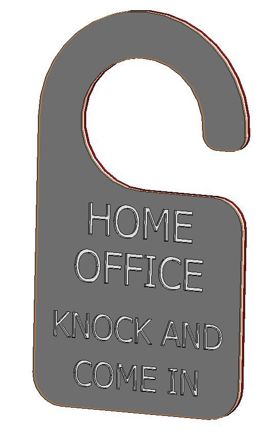 3-Color Home Office Door Sign: &quot;Do Not Disturb&quot;