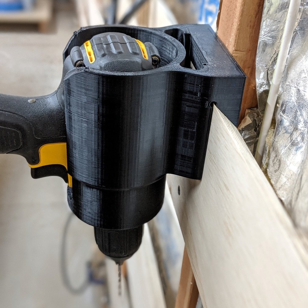 French Cleat drill holder for Dewalt