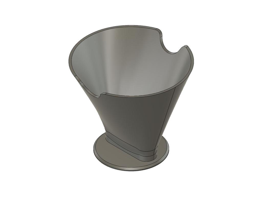 Holder for coffee filter (for weighing)
