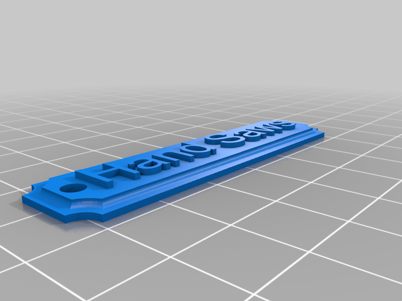 3D-Printed Nameplates for the Workshop
