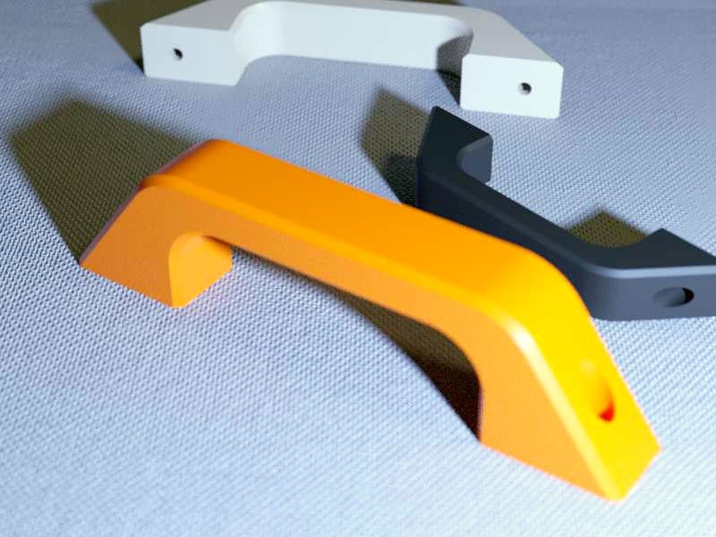 All-round handles in four sizes for furniture, cabinets and drawers