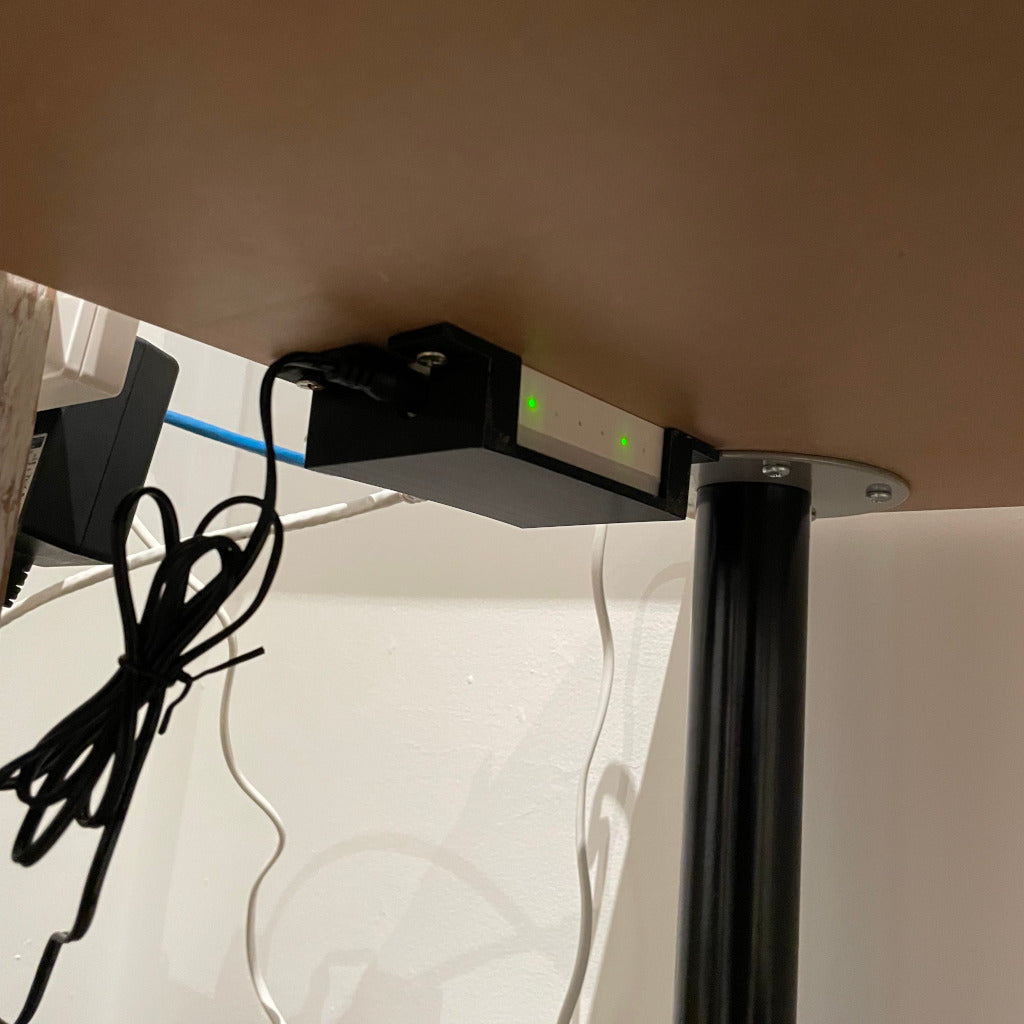 Desk mount for D-Link DGS-1005A 5 port switch