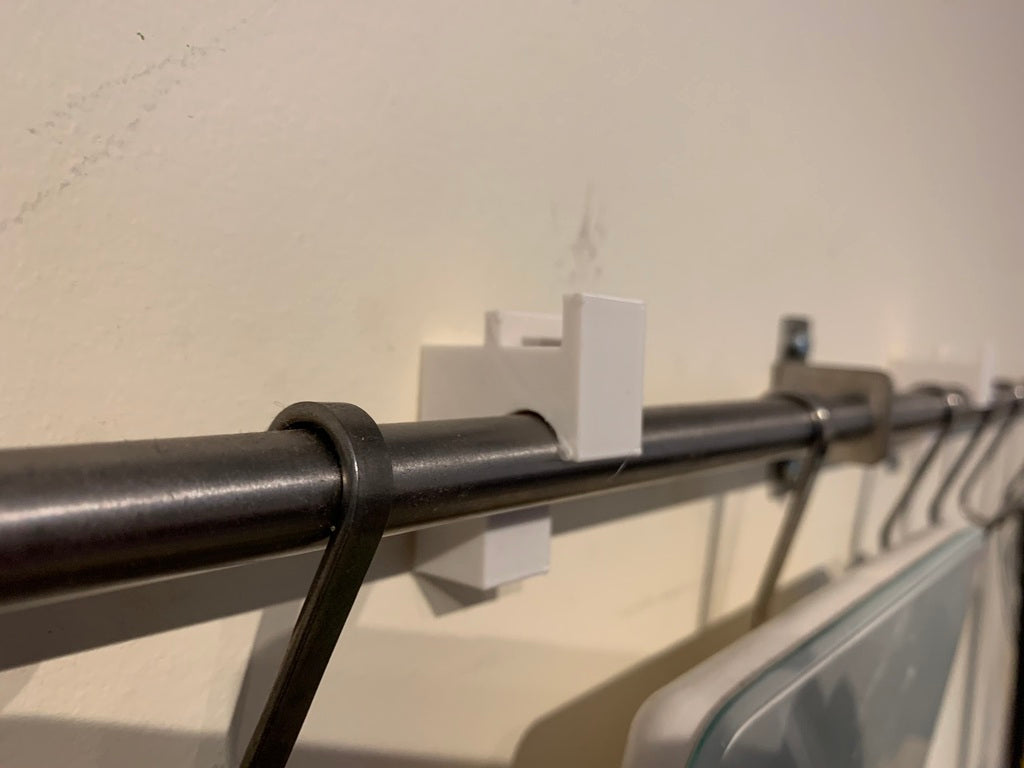 Tablet holder for IKEA KUNGSFORS rail