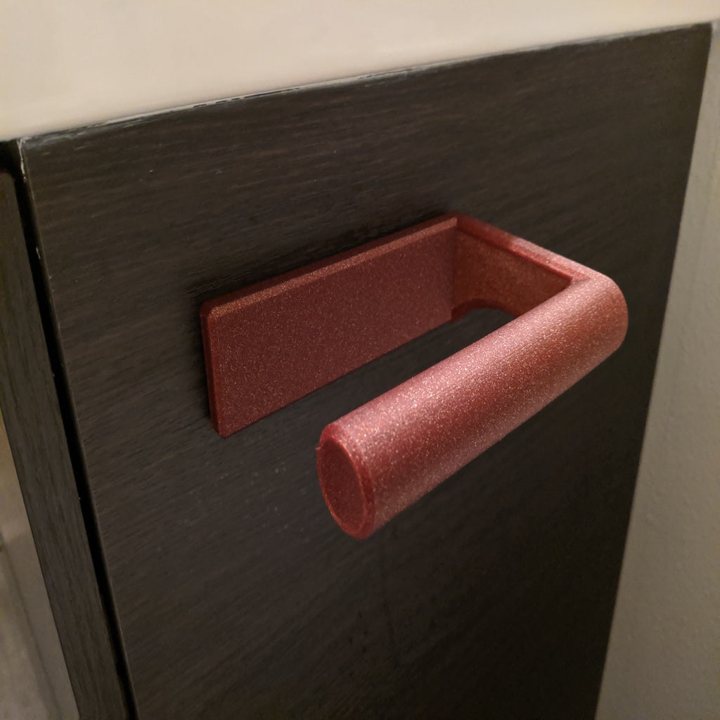 Toilet Paper Holder Mounted with 3M Command Stripes