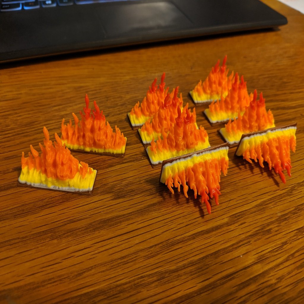 10x40 Wall of Fire Remix for Raptor Board Game
