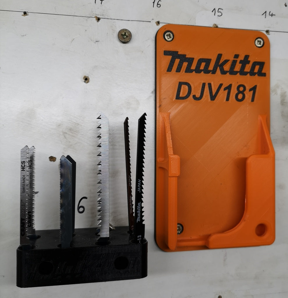 Wall-mounted Makita DJV181 Jigsaw