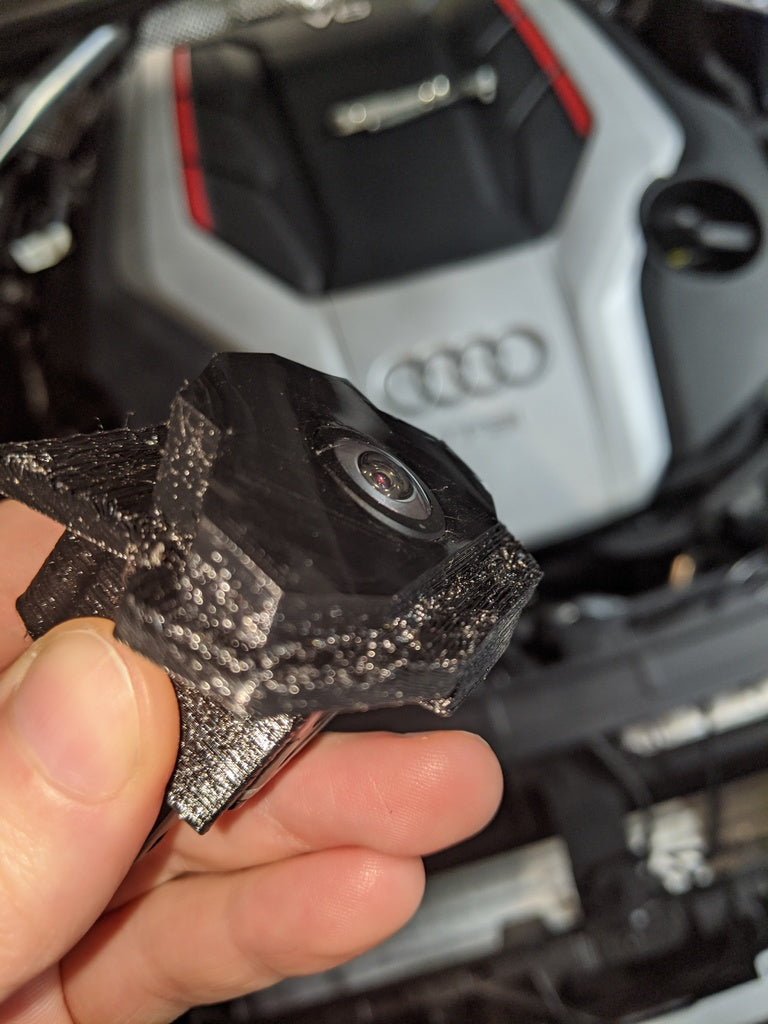 3D printable Audi B9 A5/S5 front camera mounting bracket for RS-style grill