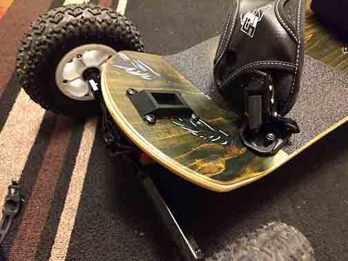 GoPro mount for Old School Skateboard and Longboard