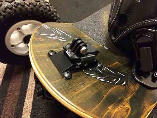 GoPro mount for Old School Skateboard and Longboard