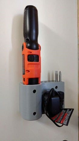 Wall holder for B&amp;D cordless screwdriver