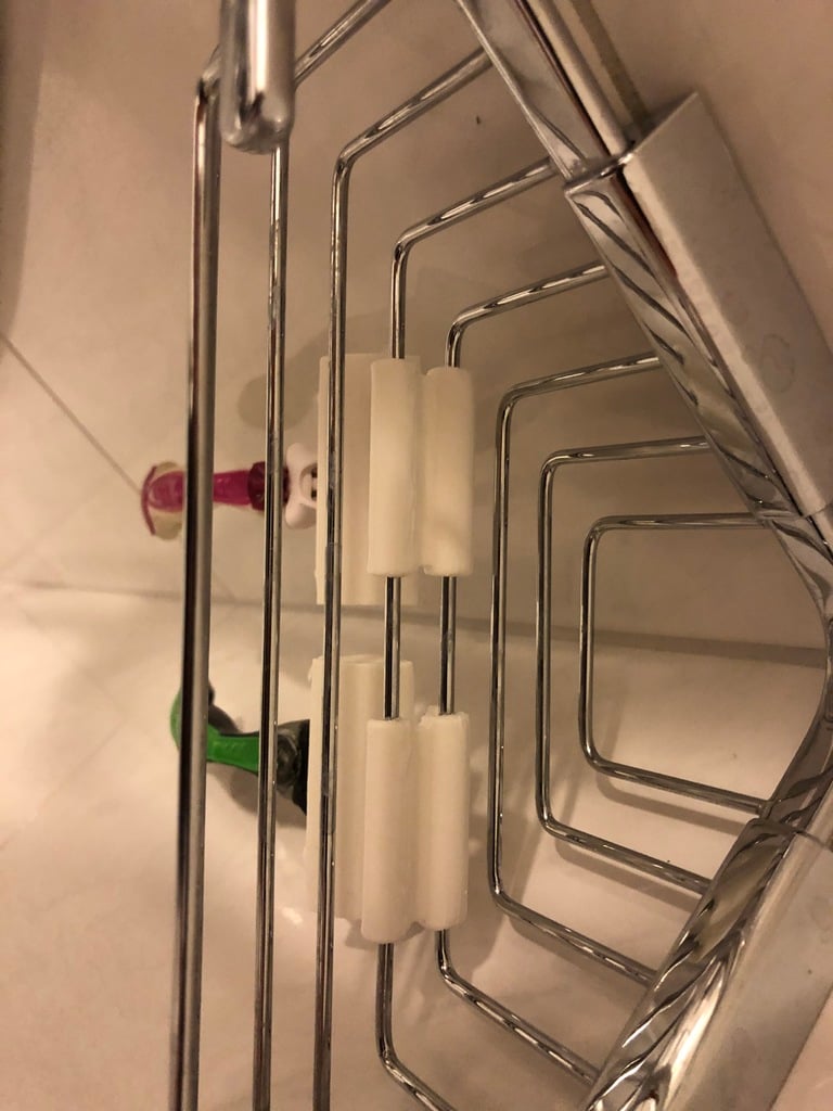 Gillette razor holder for shower caddy