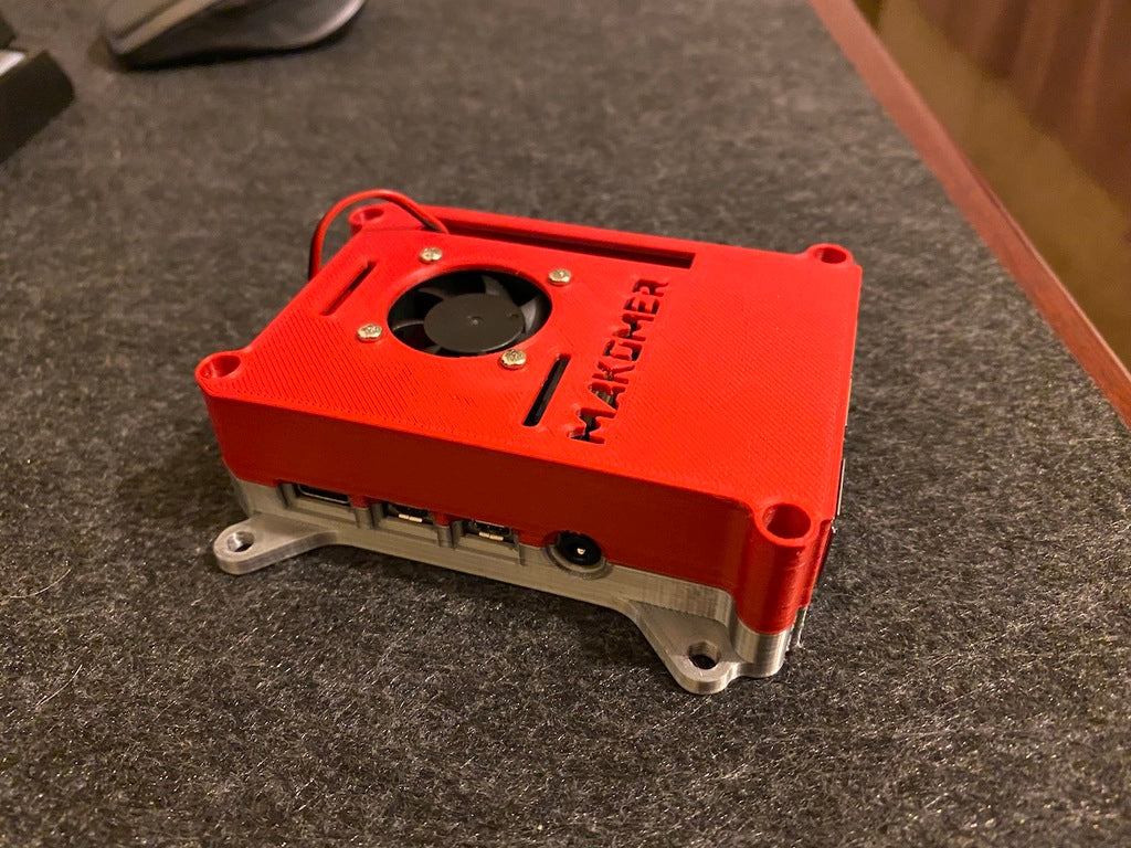 Raspberry Pi 4 Enclosure with 30mm Cooling Fan
