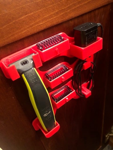 Norelco OneBlade Razor Holder with Space for Trim Guards and Charging Cable