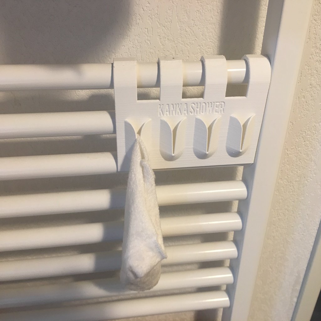 Towel holder for bathroom heater