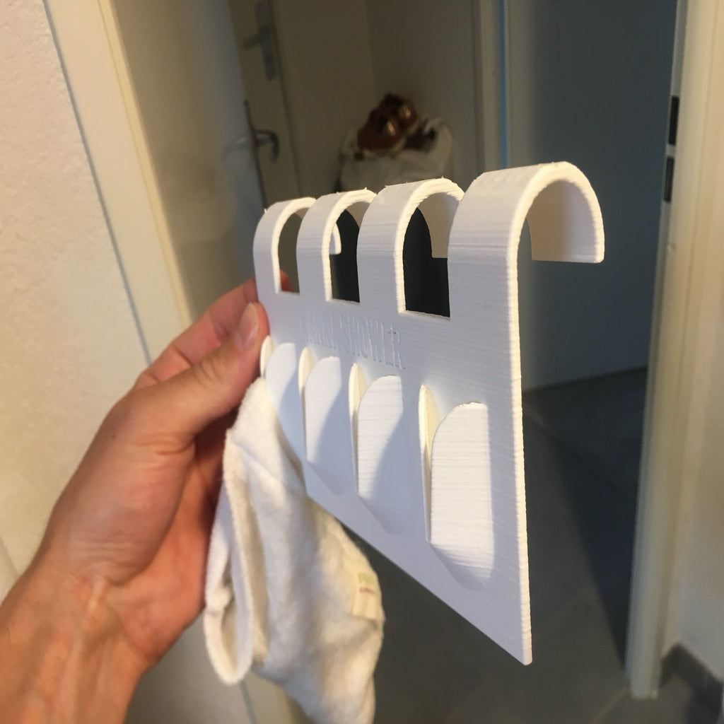 Towel holder for bathroom heater