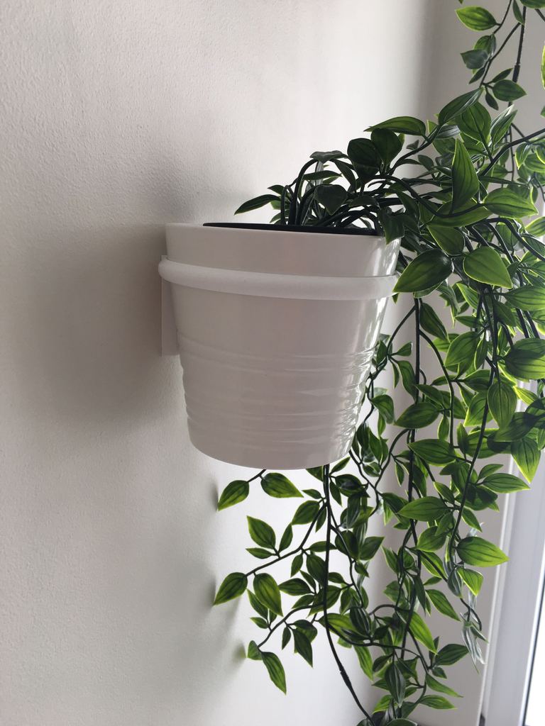 Wall-mounted plant pot holder for IKEA &quot;Muskot&quot; 12cm