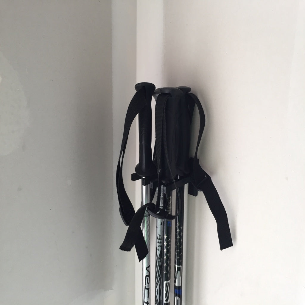 Ski and Hiking Pole Hanger Assembly