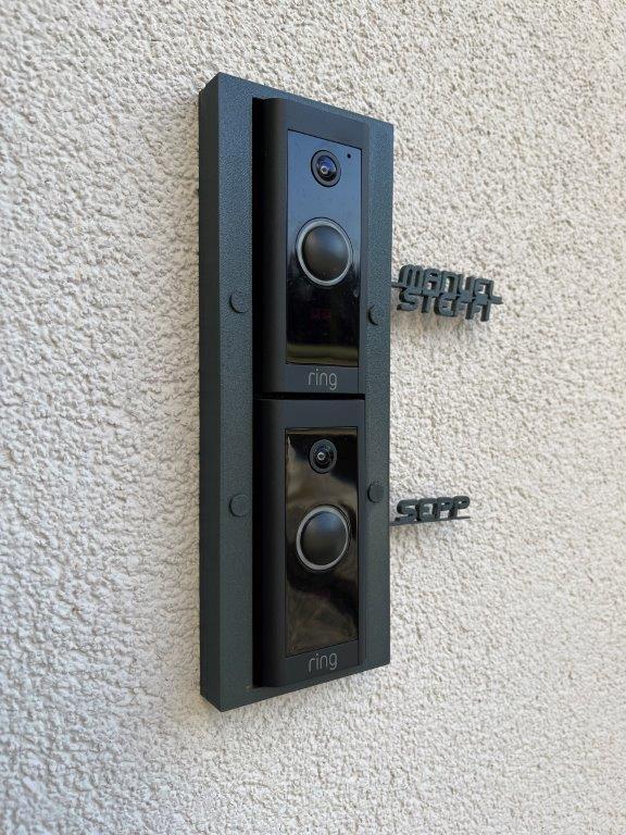 Ring Video Doorbell Double Frame for built-in box