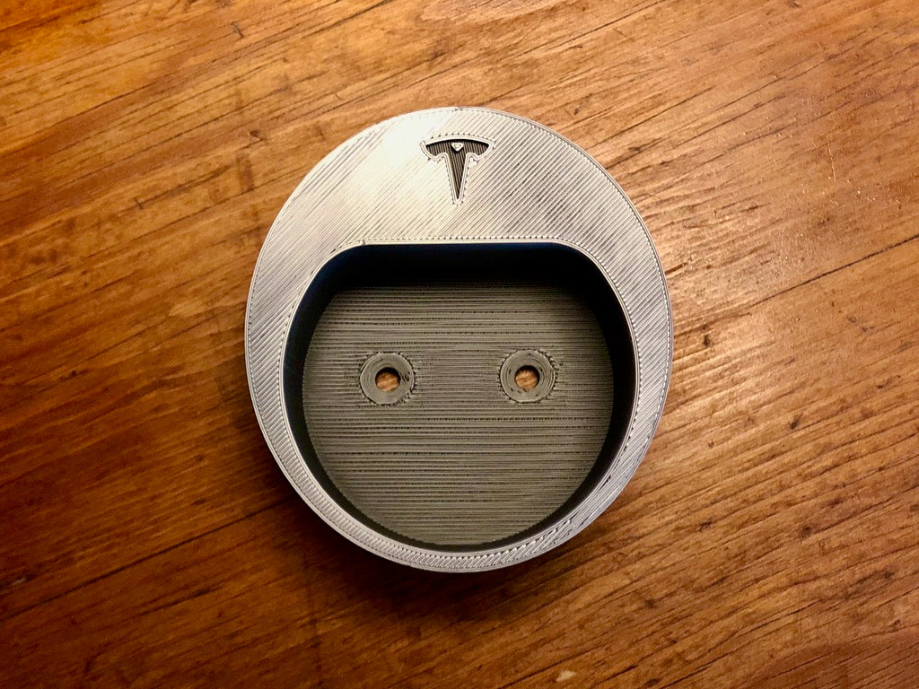 Type 2 Holder with cable organizer for Tesla Model 3 (with and without logo!)